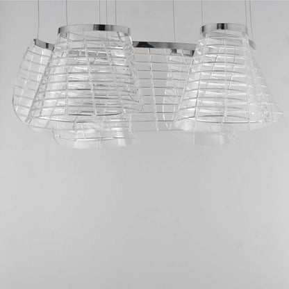 Tartan 3 Light 24" Wide LED Abstract Multi Light Pendant