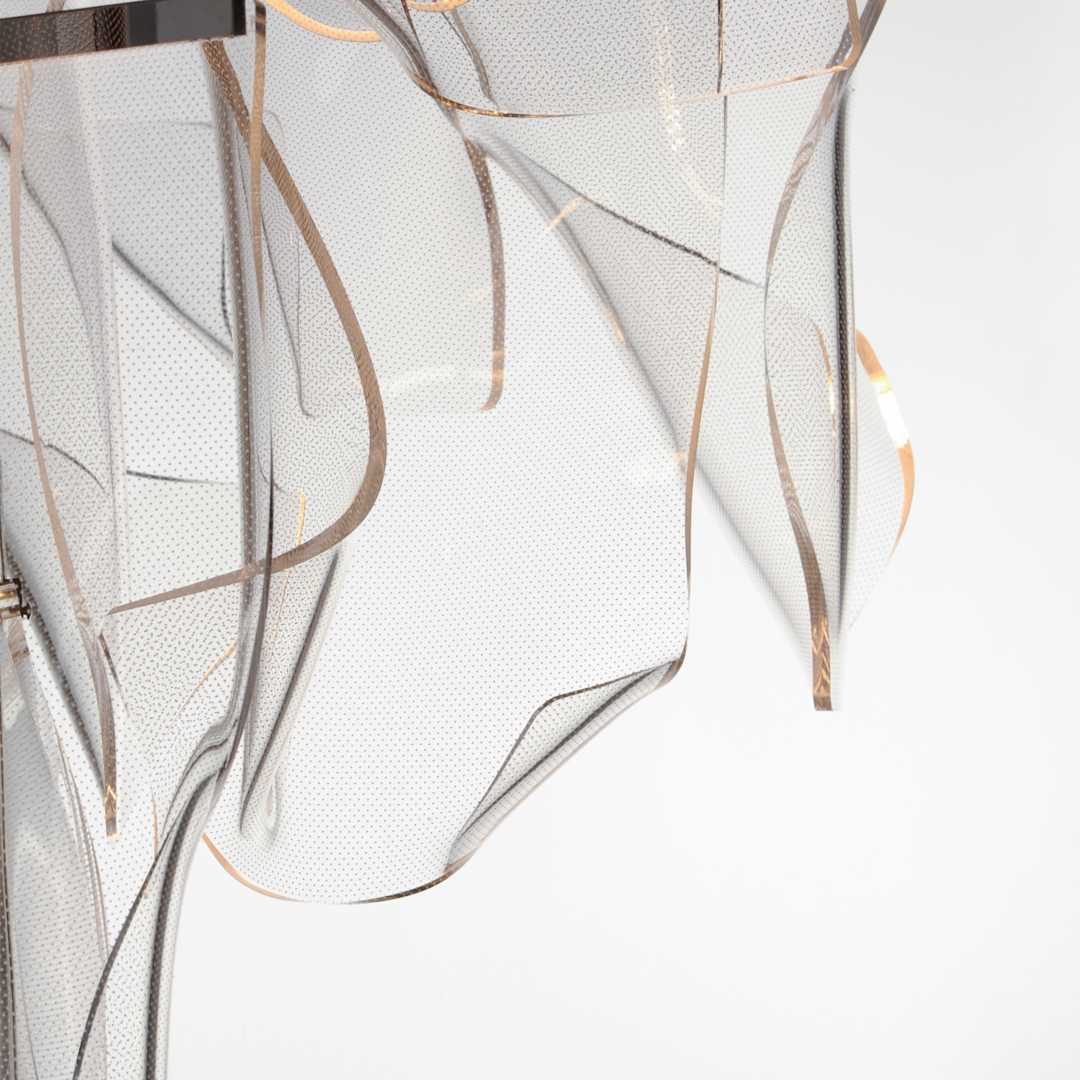 Rinkle 36" Wide LED Multi Light Abstract Pendant