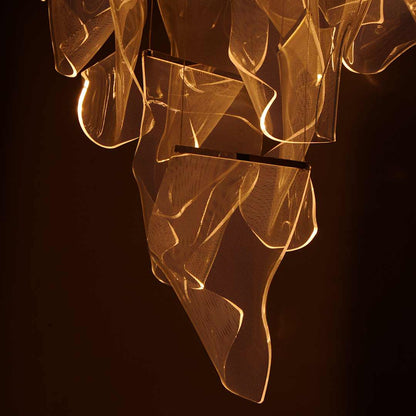 Rinkle 36" Wide LED Multi Light Abstract Pendant