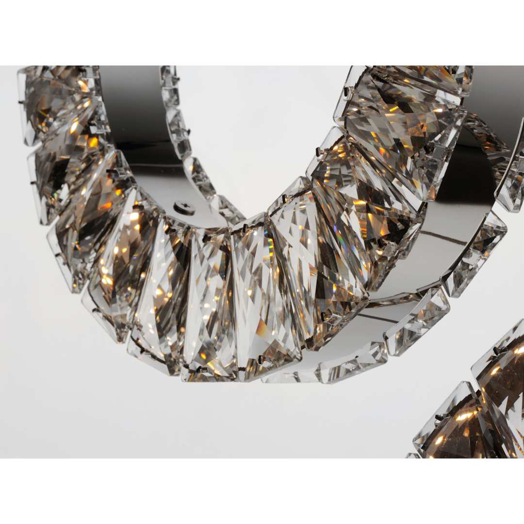 Charm 9 Light 30" Wide LED Crystal Multi Light Pendant