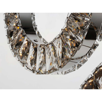 Charm 9 Light 30" Wide LED Crystal Multi Light Pendant