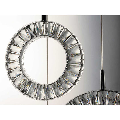 Charm 9 Light 30" Wide LED Crystal Multi Light Pendant