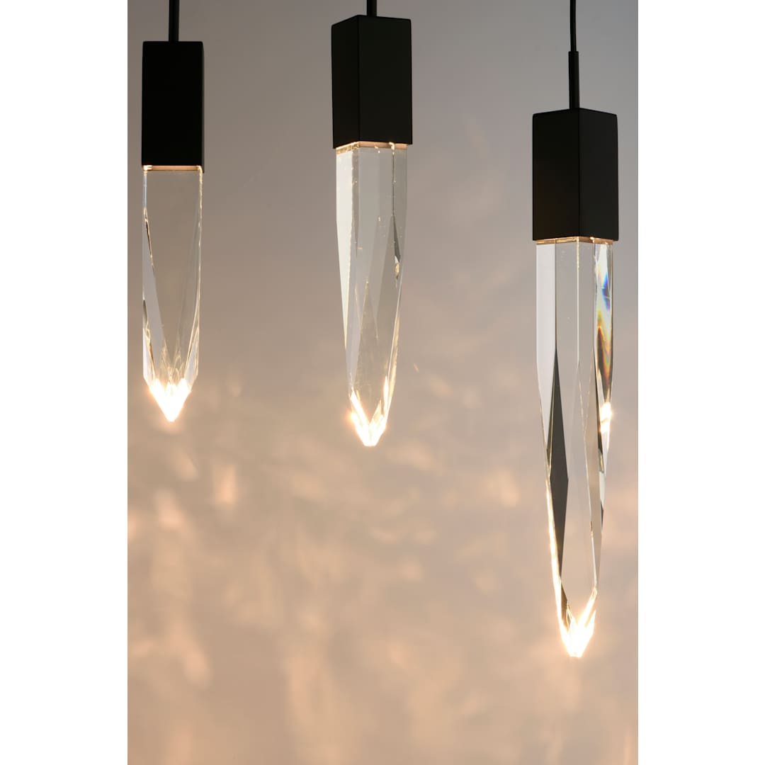 Quartz 9 Light 16" Wide LED Multi Light Pendant