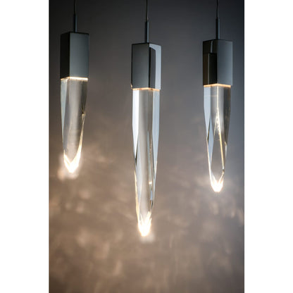 Quartz 9 Light 16" Wide LED Multi Light Pendant