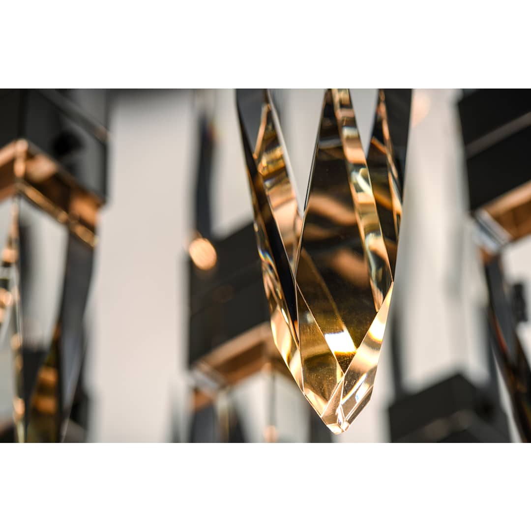 Quartz 10 Light 20" Wide LED Multi Light Pendant