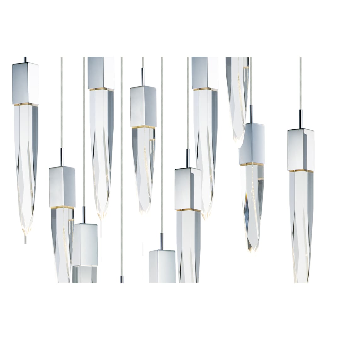 Quartz 12 Light 39" Wide LED Linear Pendant
