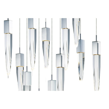 Quartz 12 Light 39" Wide LED Linear Pendant
