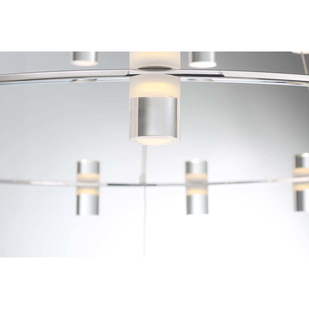 Netto 41" Wide LED 3 Tier Ring Chandelier