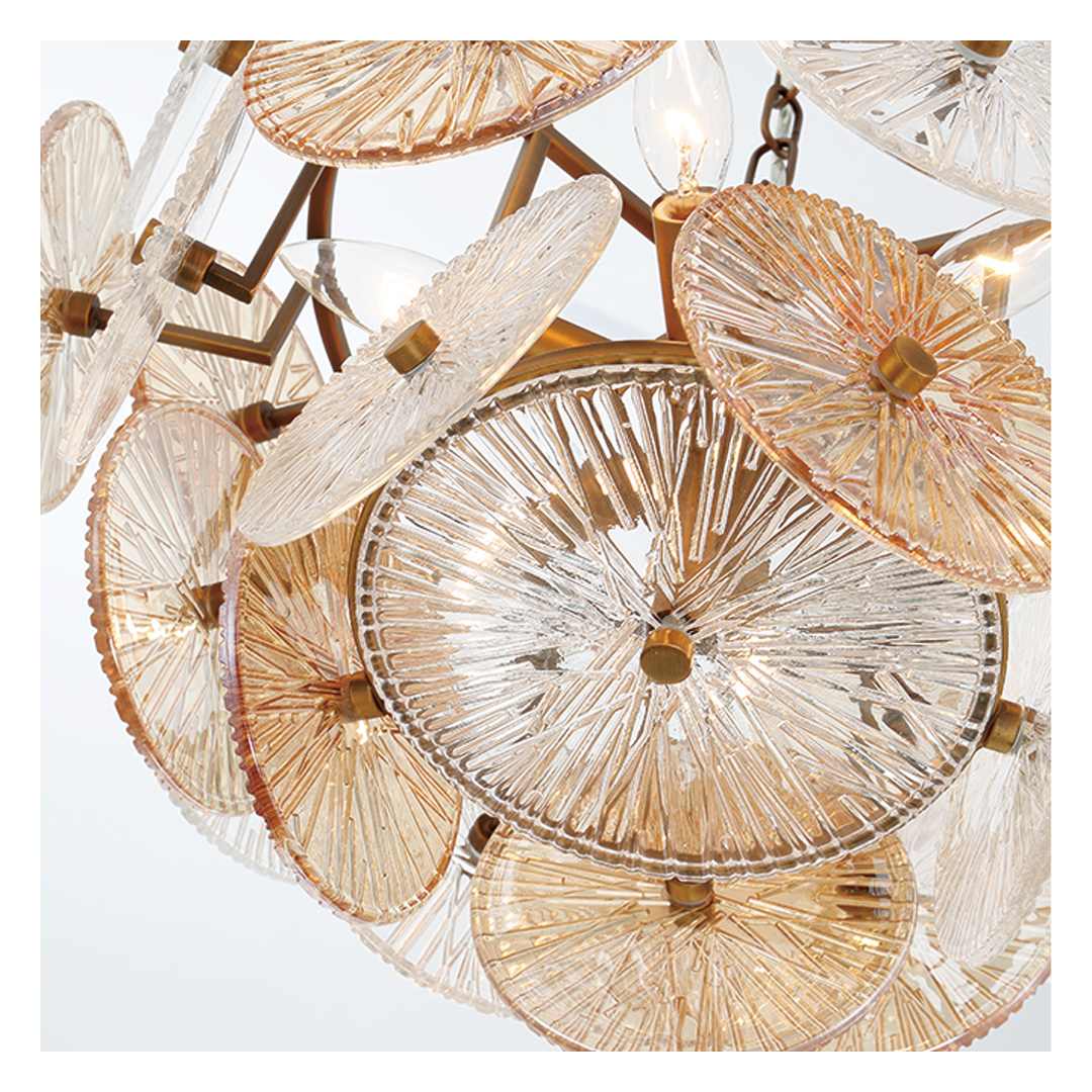 Sue-Anne 6 Light 20" Wide Abstract Pendant