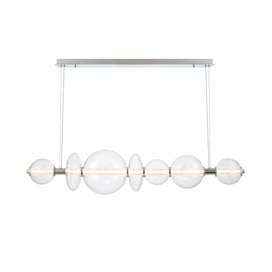 Atomo 56" Wide 3000K LED Abstract Linear Chandelier