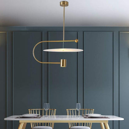 Globe Cylinder Pendant Lights Artistic Metal LED Ceiling Light