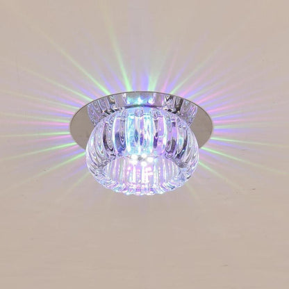 Chandelier Geometric Flush Mount Kitchen Light Fixtures Metal Crystal Ceiling Lights