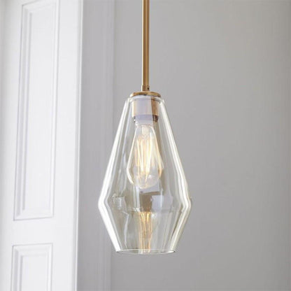 Nordic Classic Copper Glass Pendant Lights Industrial Style Droplight