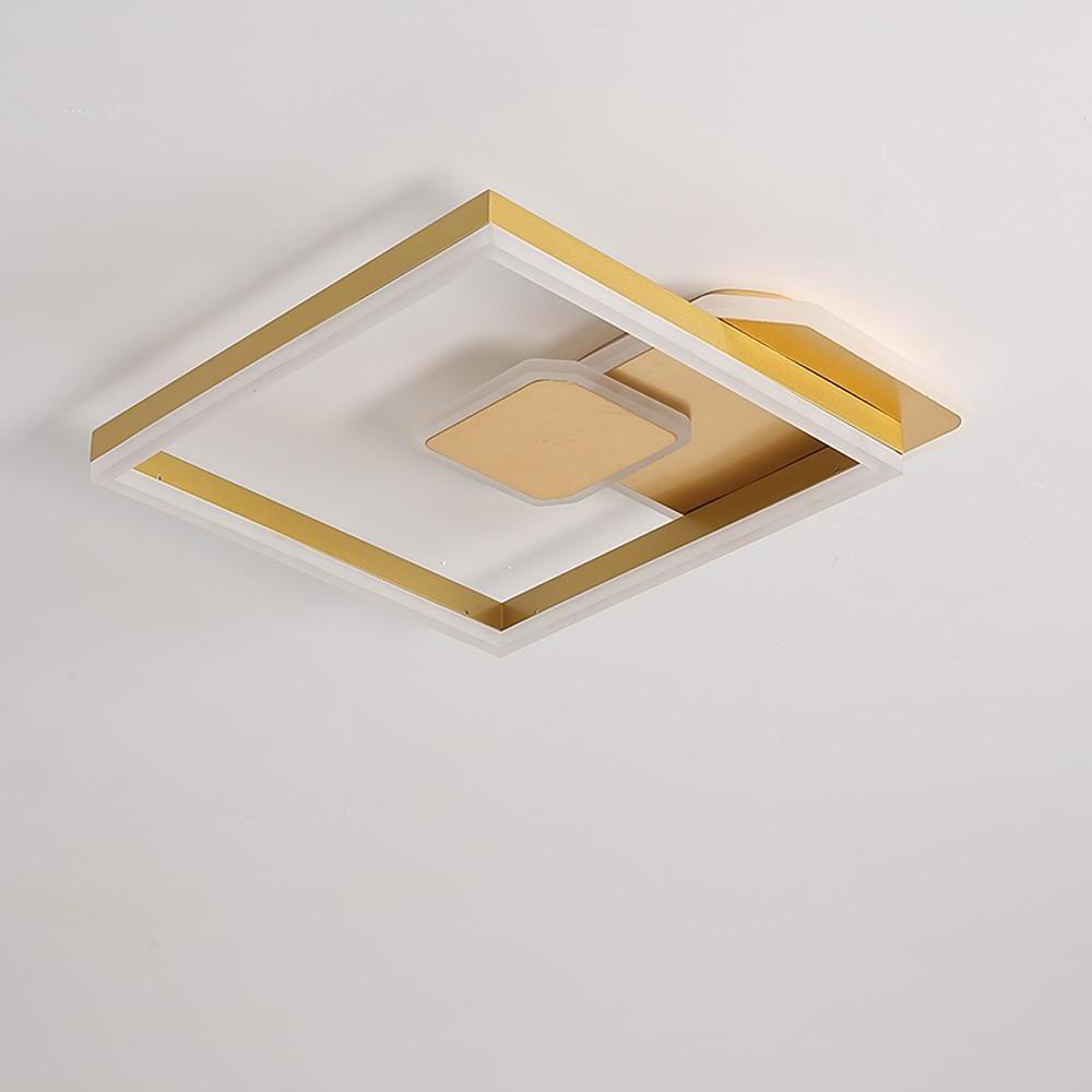 Abstract Square Dimmable LED Modern Flush Mount Lighting Ceiling Lights