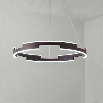 Modern Geometrical Circle Chandelier Pendant Light for Bedroom