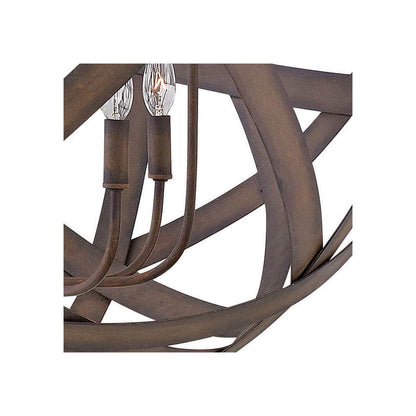 Carson 8 Light 34" Wide Globe Chandelier