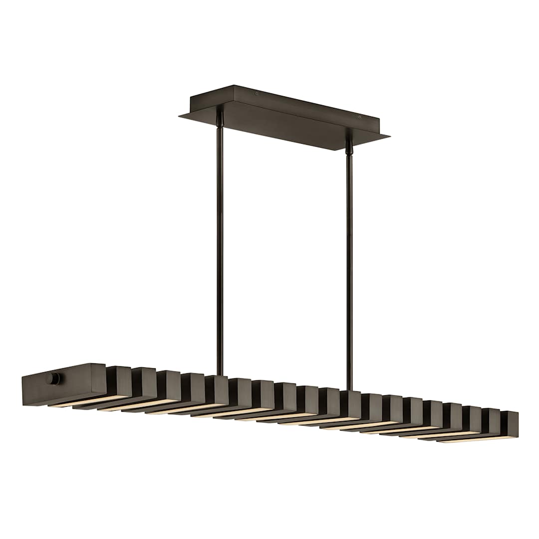 Stitch 42" Wide LED Abstract Chandelier with Articulating LED Panels