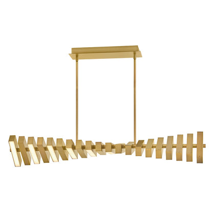 Stitch 42" Wide LED Abstract Chandelier with Articulating LED Panels