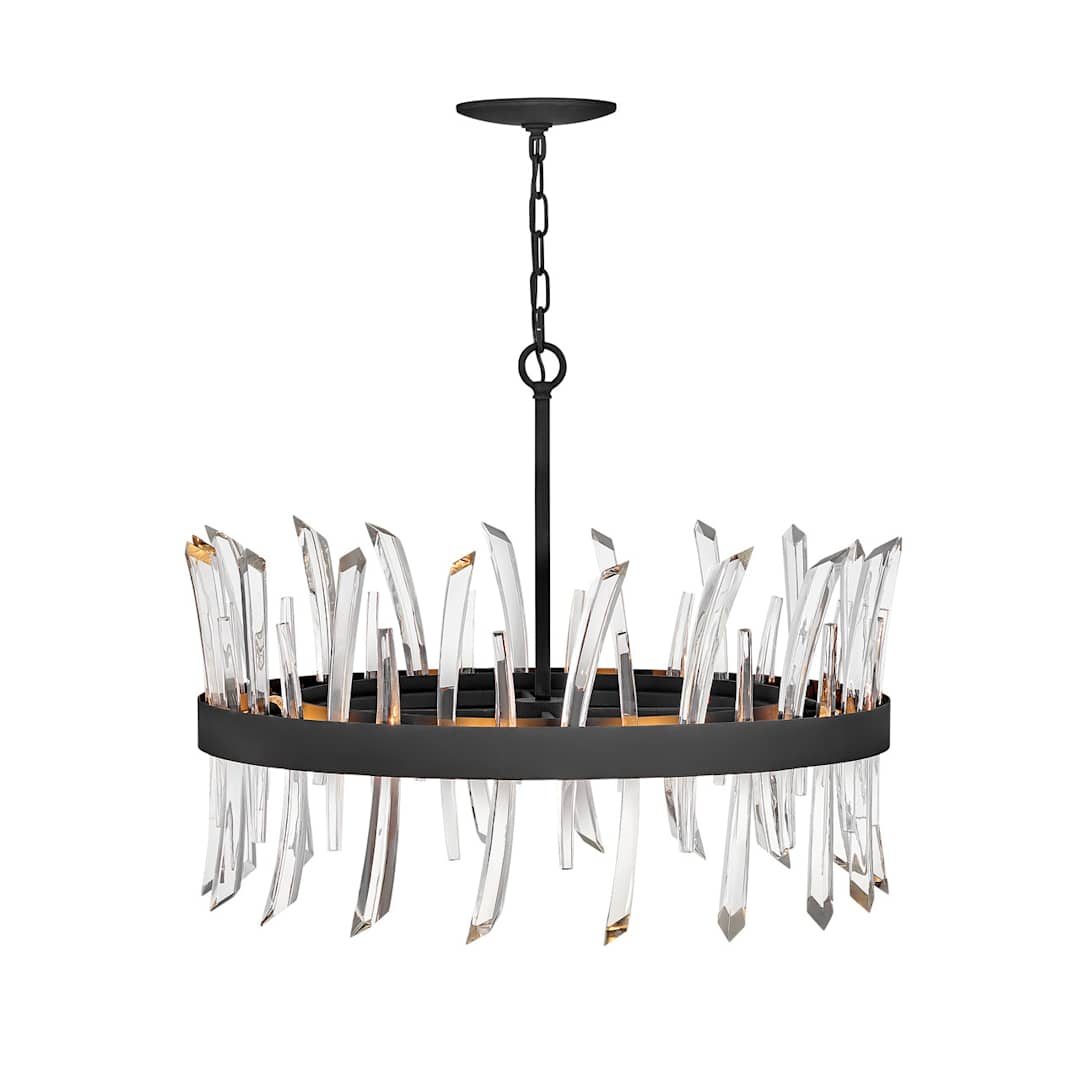 Revel 8 Light 28" Wide Crystal Drum Chandelier