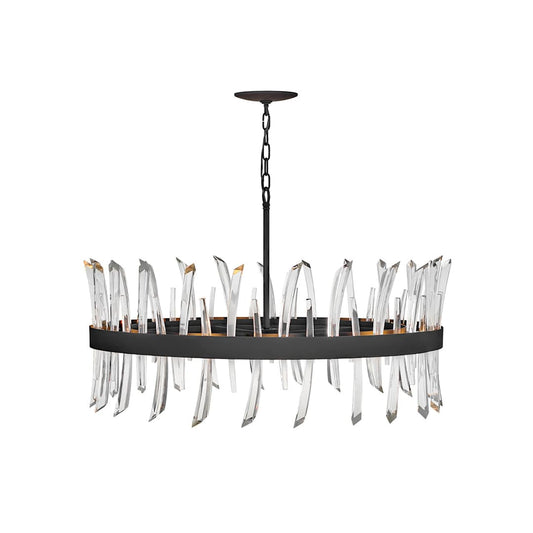Revel 10 Light 36" Wide Crystal Drum Chandelier