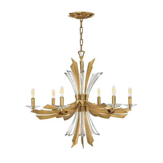 Vida 6 Light 29" Wide Abstract Chandelier