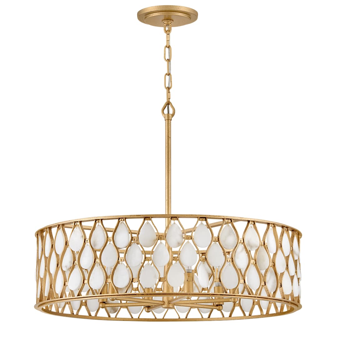 Estie 6 Light 28" Wide Drum Chandelier