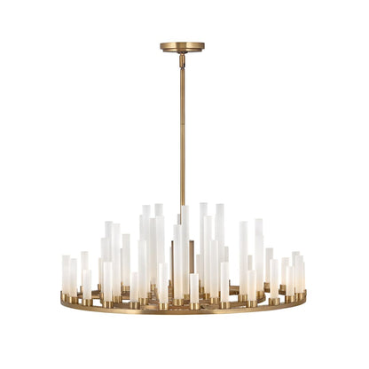 Trinity Light 27" Wide LED Pillar Candle Style Chandelier