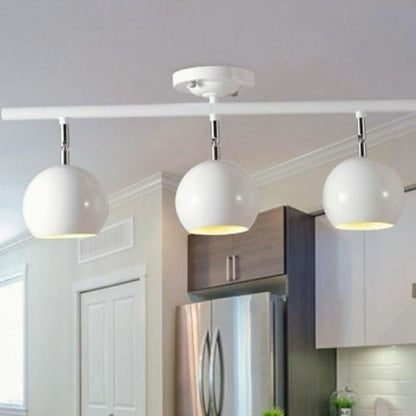 3-Light Bowled Metal Semi Flush Mount Ceiling Light ?C Modern & Bright