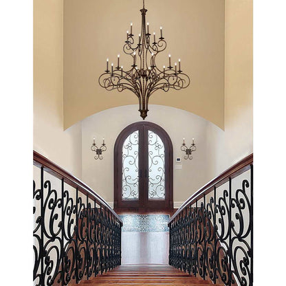 Eighteen Light Chandelier from the Gloucester Collection