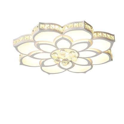 Flower Shaped Dimmable LED Modern Flush Mount Lighting Ceiling Lights