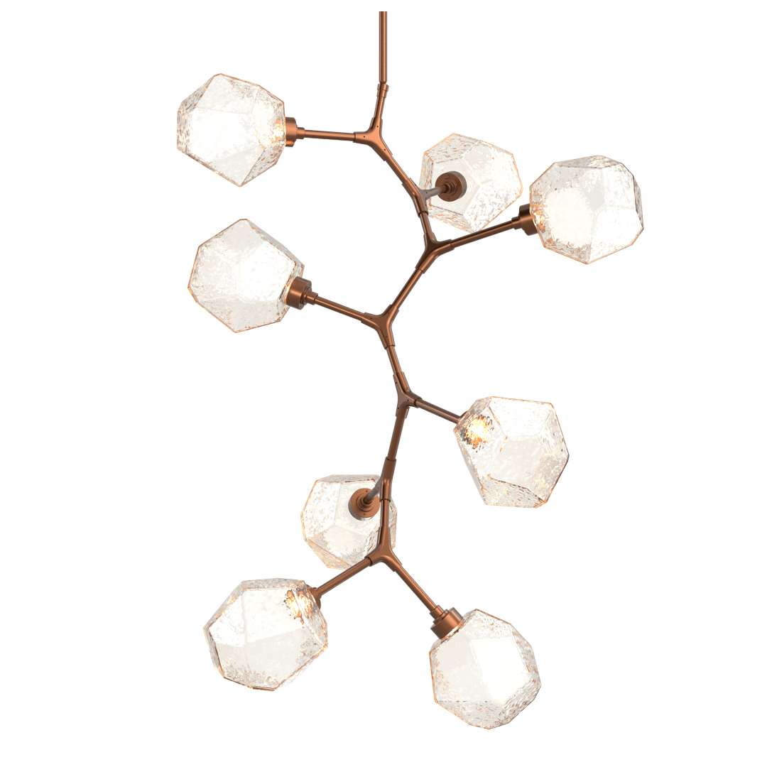 Gem 30" Wide 8 Light LED Abstract Chandelier