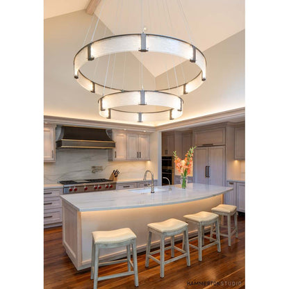 Parallel 60" Wide LED Ring Chandelier