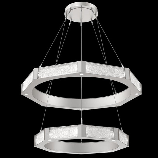 Glacier 40 Light 48" Wide LED Ring Chandelier