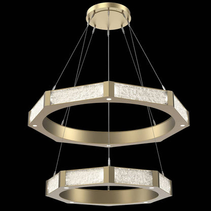 Glacier 40 Light 48" Wide LED Ring Chandelier
