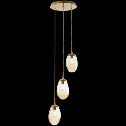 Meteo 3 Light 20" Wide Multi Light Pendant
