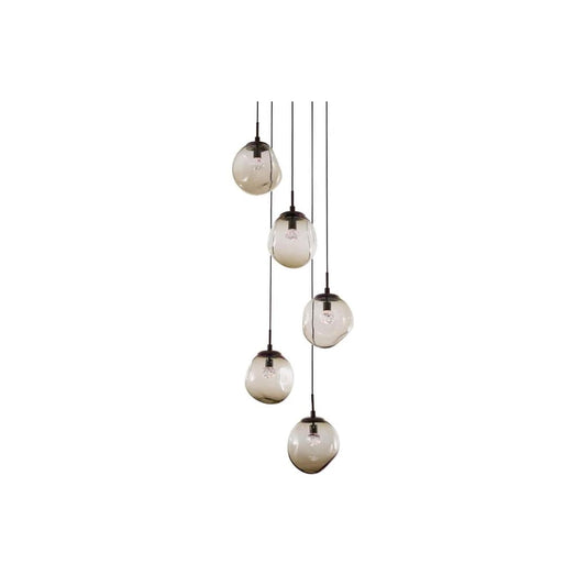 Aster 24" Wide LED Crystal Multi Light Pendant