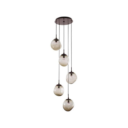 Aster 24" Wide LED Crystal Multi Light Pendant