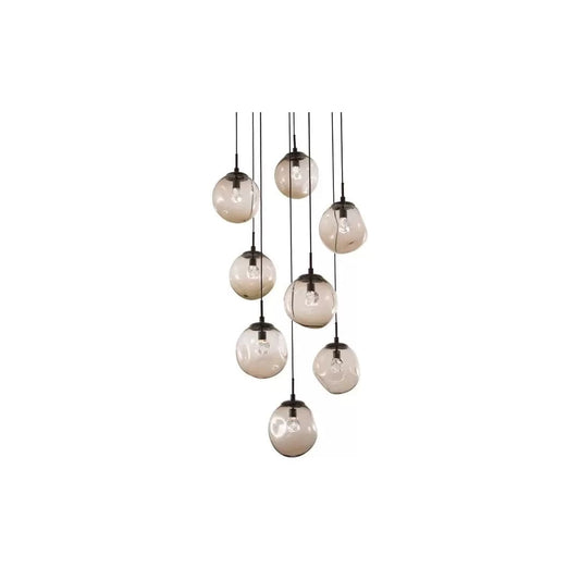 Aster 32" Wide 8 Light LED Crystal Multi Light Pendant