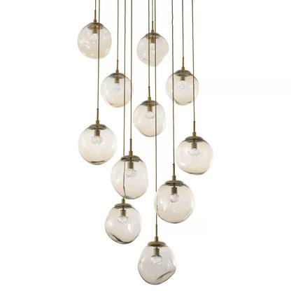 Aster 38" Wide 11 Light LED Crystal Multi Light Pendant