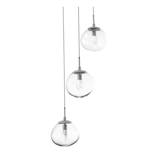 Nova 22" Wide LED Crystal Multi Light Pendant