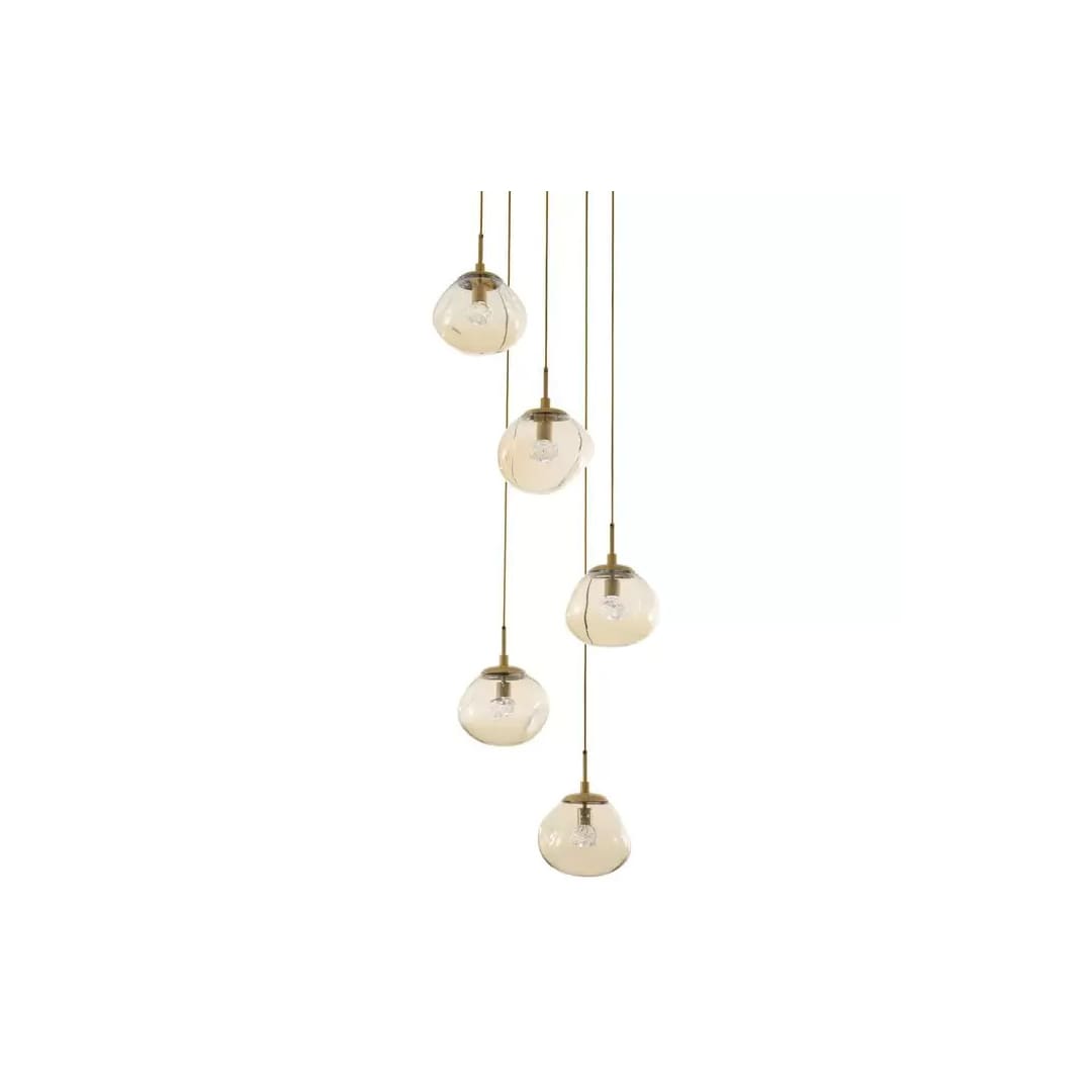 Nova 24" Wide LED Crystal Multi Light Pendant