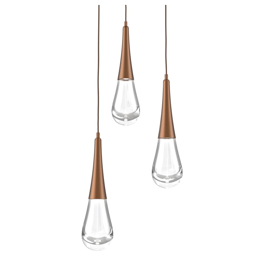 Rain Drop 17" Wide LED Multi Light Pendant