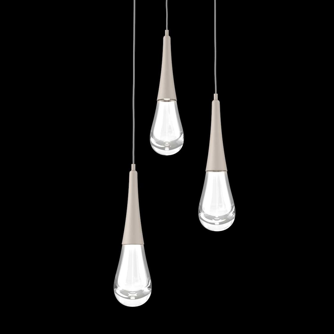Raindrop 3 Light 18" Wide LED Multi Light Pendant - 3000K