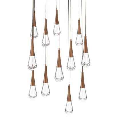 Rain Drop 32" Wide LED Multi Light Pendant