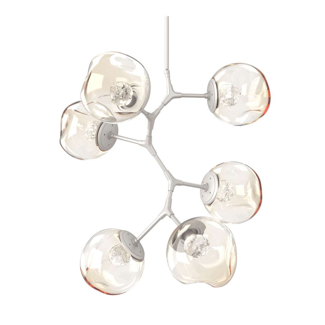 Luna 34" Wide LED Crystal Abstract Chandelier