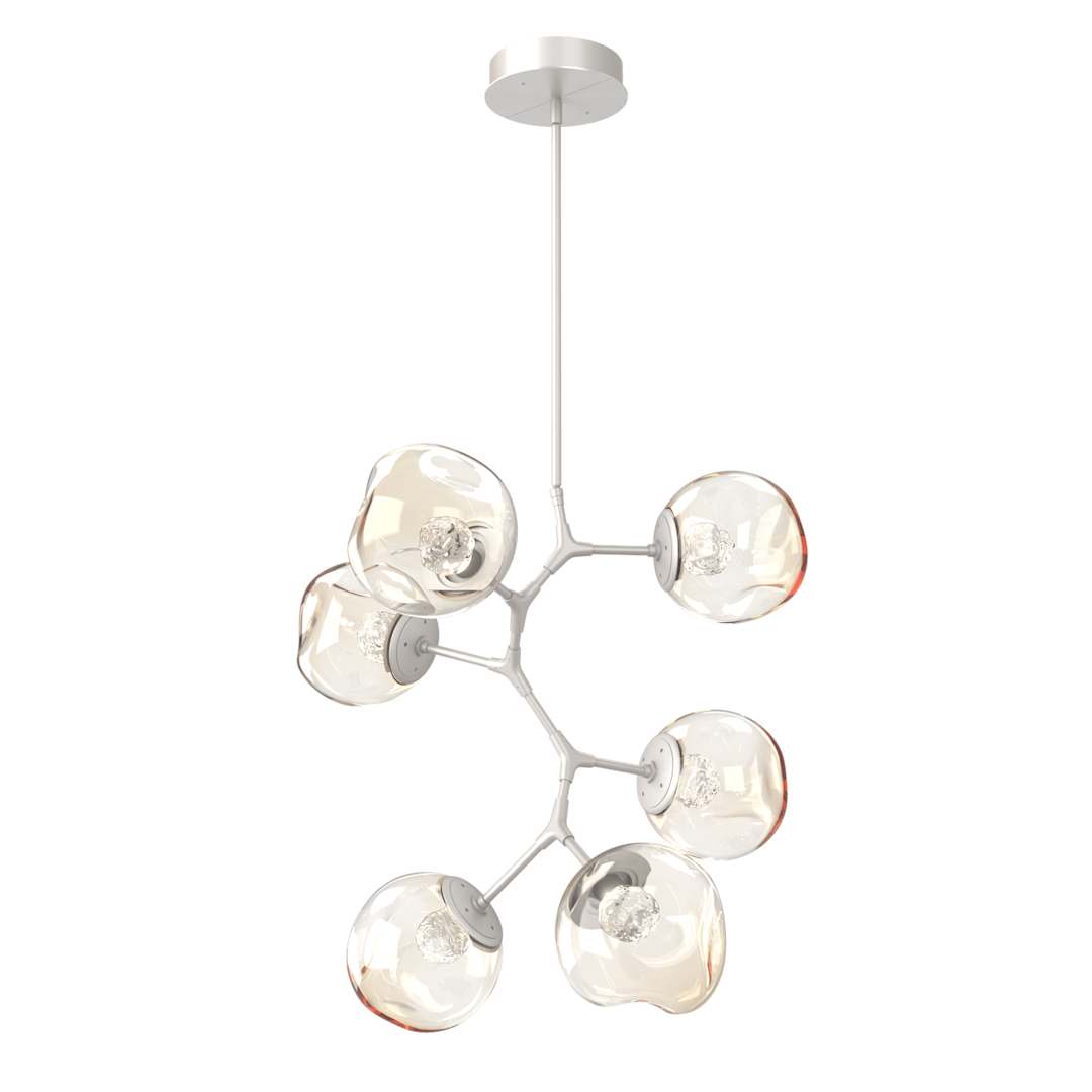 Luna 34" Wide LED Crystal Abstract Chandelier