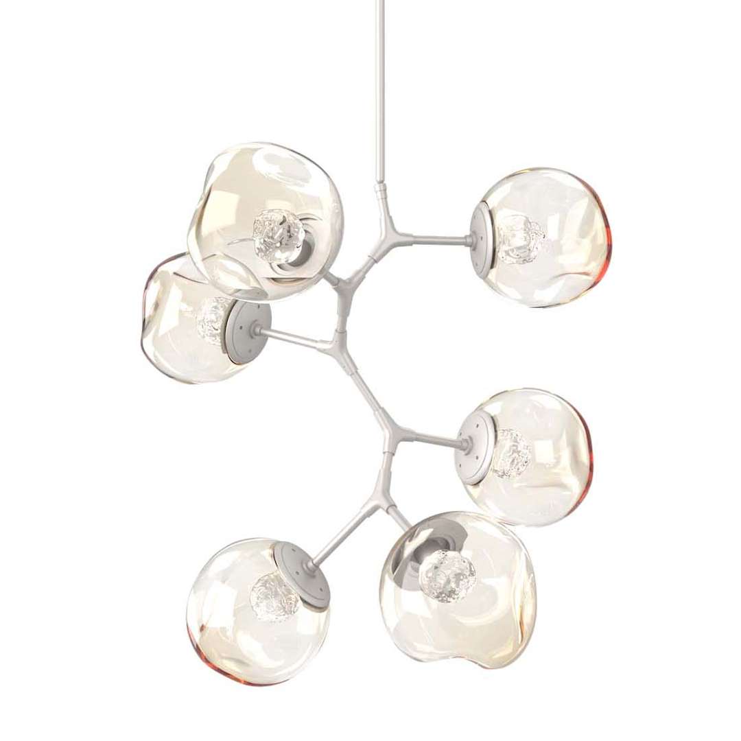 Nebula 6 Light 34" Wide LED Abstract Chandelier - 3000K