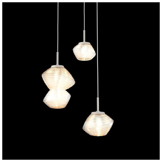 Mesa 3 Light 21" Wide LED Abstract Multi Light Pendant - 3000K