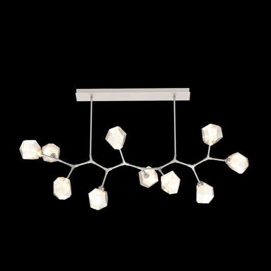 Gem 10 Light 64" Wide LED Abstract Chandelier - 3000K