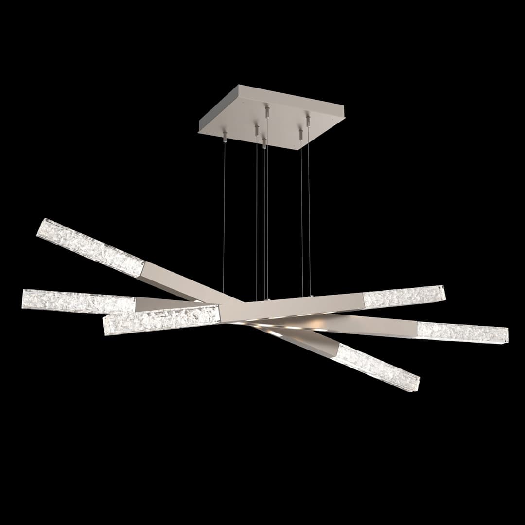 Axis 18 Light 62" Wide LED Abstract Linear Chandelier - 3000K